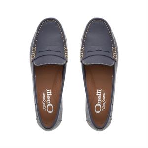 Carl Scarpa Verlie Leather Penny Loafers Navy